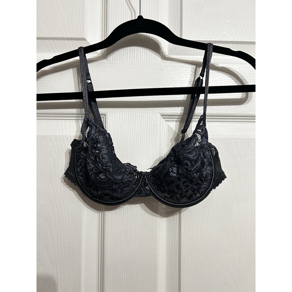 parisa by amir bra 34C underwire unlined lace‎ lingerie Intimates style 28008